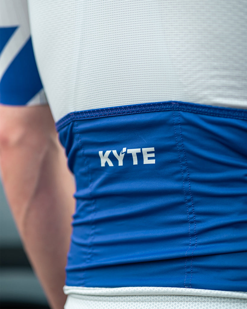 KYTE Carbon Short Sleeve Jersey - Bone / Ocean