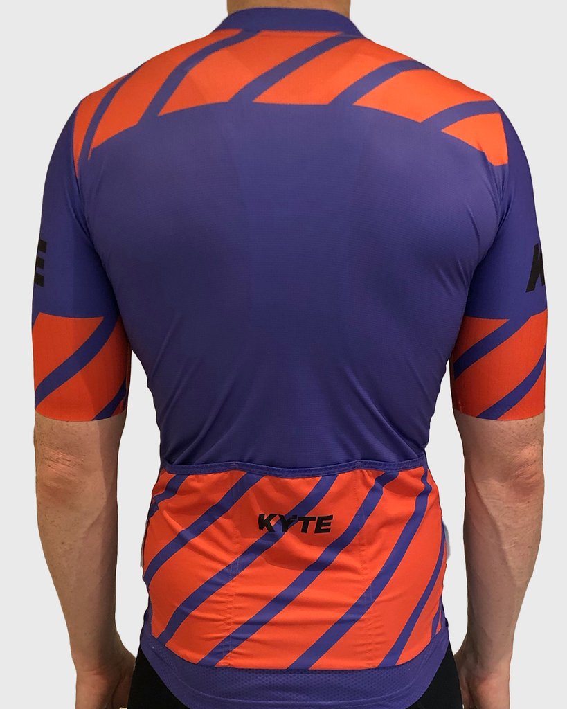 KYTE Carbon Short Sleeve Jersey - Purple / Orange