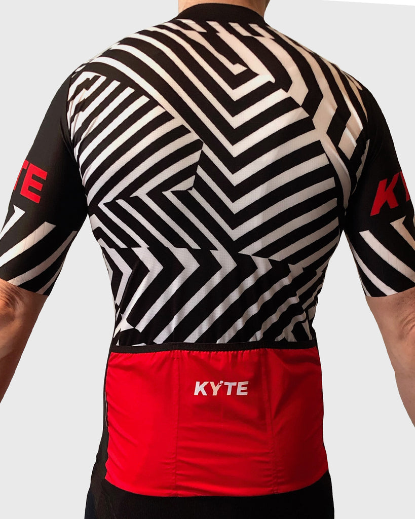 KYTE Glitch Short Sleeve Jersey - Black / White