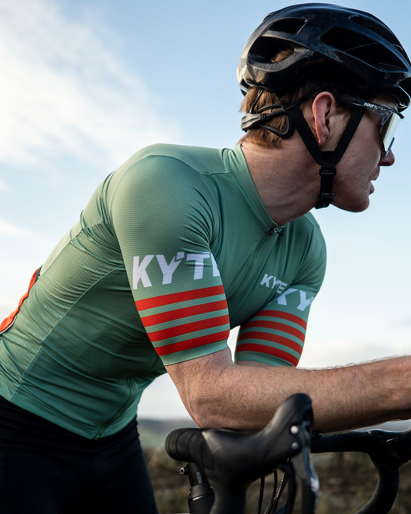 KYTE Race Short Sleeve Jersey - Green / Red