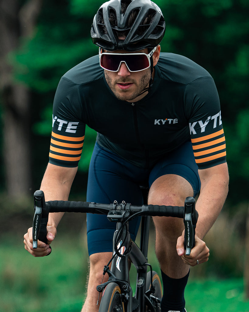 KYTE Race Short Sleeve Jersey - Green / Orange